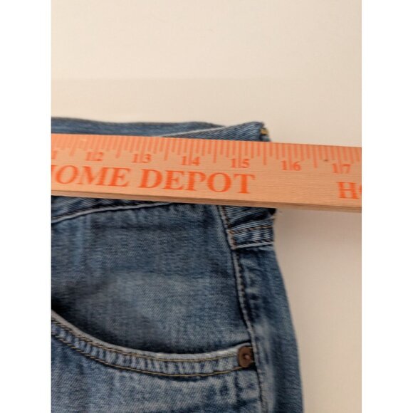 Edwin ED-55 Button Fly Tapered Jeans Mens Size 30x34 Blue Denim Relaxed Cotton - Picture 11 of 14